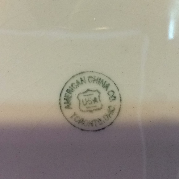 VINTAGE AMERICAN CHINA ROSE PLATTER 🌹🌹🌹 - Picture 3 of 6